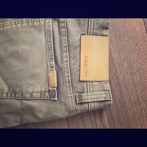 Fidelity denim - green size 34/32